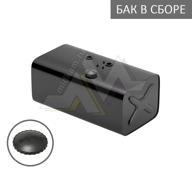 Бак топливный в сборе 170л.  950*405*498 (дл*выс*шир) с Т/З, низкая горл, полуоб. крышка / Бакор (№1