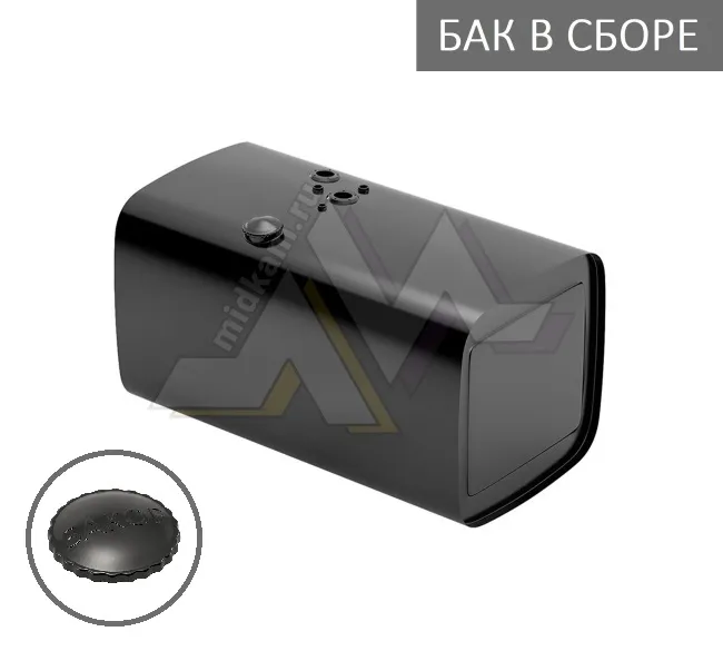 Бак топливный в сборе 450л. 1175*650*650 (дл*выс*шир) с Т/З, низкая горл, полуоб крышка / Бакор (№6)