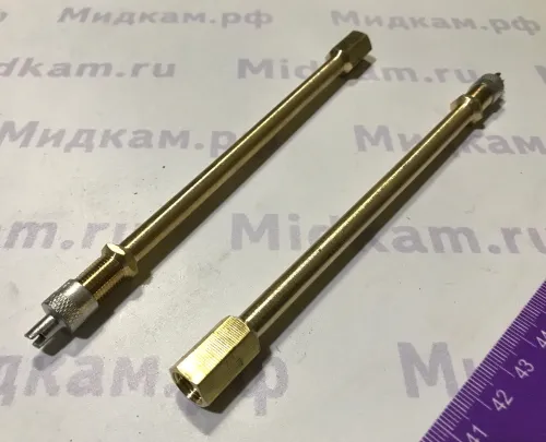 Удлинитель металлический для подкачки шин прямой L-140мм