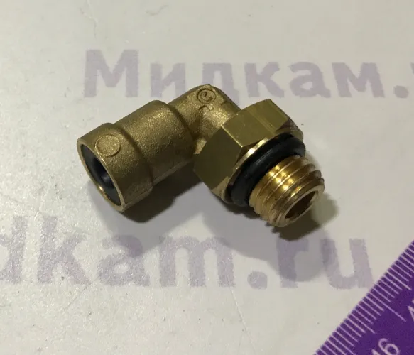 Угольник М12хВ6 в сборе (под пластиковую трубку Ф6)