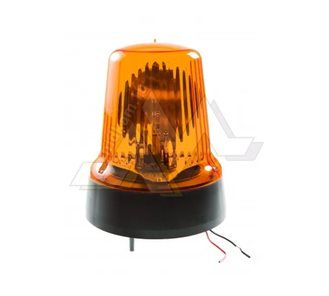 Маяк проблесковый 24V 75W (на болтах, с проводами) автожелтый / Сакура