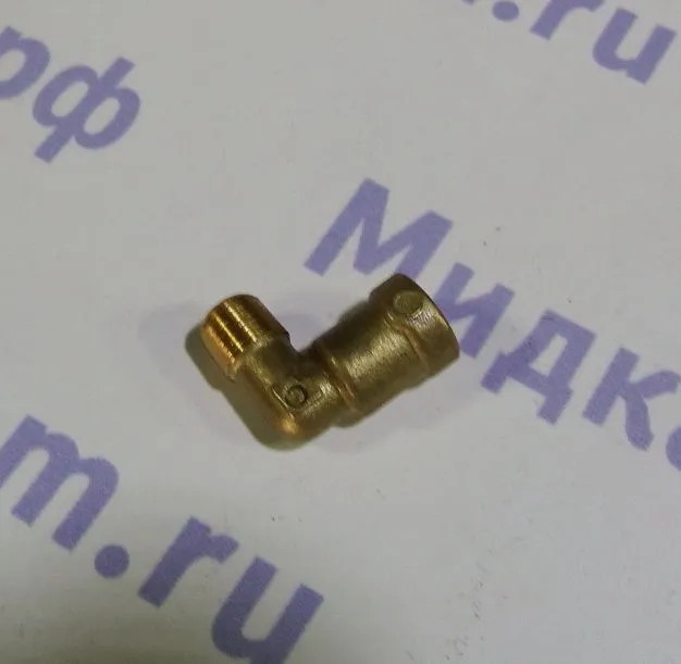 Угольник К10хВ6 голый (под пластиковую трубку ф 6)