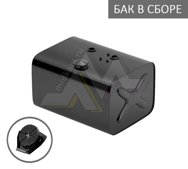 Бак топливный в сборе 125л. 680*405*498 (дл*выс*шир) с Т/З, выс горл, откид крышка / Бакор (№1)