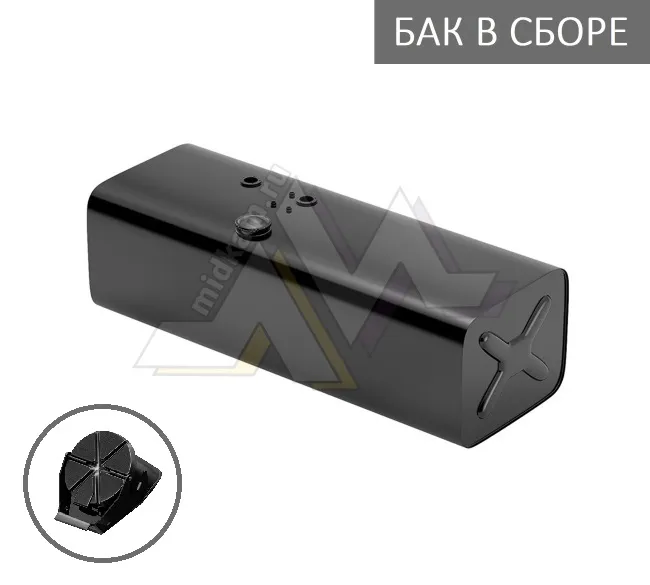 Бак топливный в сборе 250л. 1360*405*498 (дл*выс*шир) с Т/З, выс горл, откид крышка / Бакор (№1)