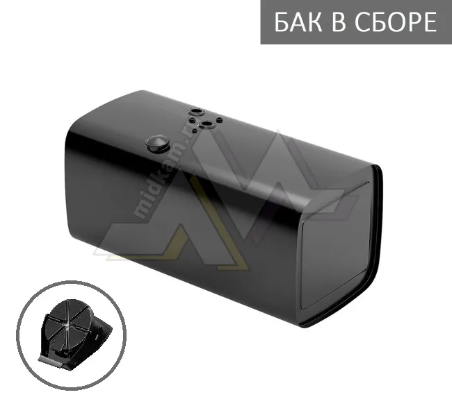 Бак топливный в сборе 500л. 1325*650*650 (дл*выс*шир) с Т/З, выс горл, откид крышка / Бакор (№6)