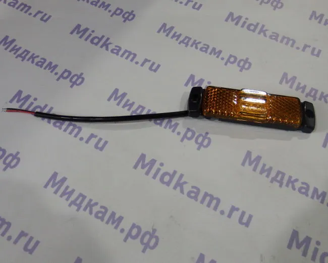Фонарь маркерный ( светодиодный ) контурный желтый 80.3731