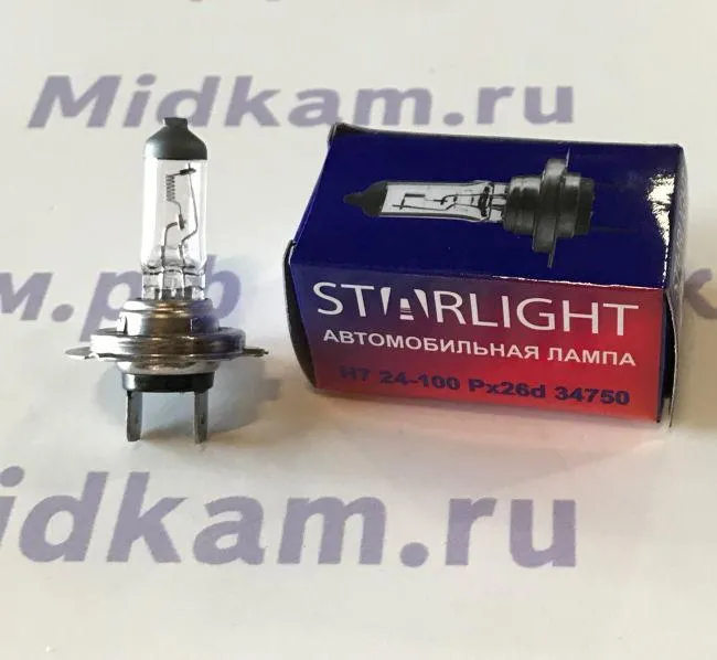 Лампа фарная галогеновая Н7 (24V100) / STARLIGHT
