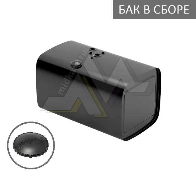 Бак топливный в сборе 400л. 1090*650*650 (дл*выс*шир) с Т/З, низ горл, полуоб крышка / Бакор (№10)