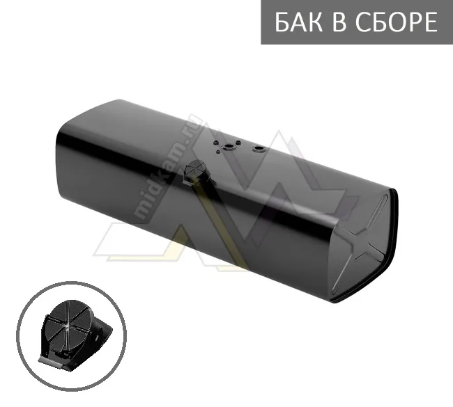 Бак топливный в сборе 600л. 1920*530*650 (дл*выс*шир) с Т/З, выс горл, откид крышка / Бакор (№4)