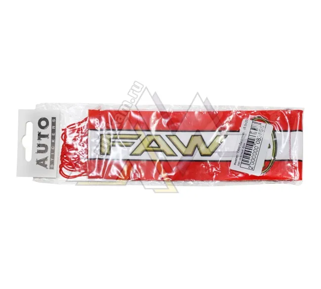 Вымпел "FAW" (5,5х20 см) красный (бахрома)