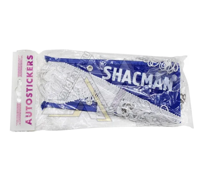 Вымпел "SHACMAN" (47х12 см) синий (бахрома)