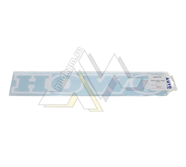 Эмблема "HOWO" (8,5х50) белый